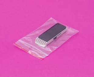 Torebki strunowe, 60x80 mm/40 my, 100 sztuk - Akcesoria do pakowania - miniaturka - grafika 1