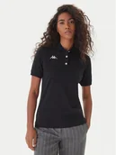 Koszulki i topy damskie - Kappa Polo Logo Sharas Wss 302B3C0 Czarny Regular Fit - miniaturka - grafika 1