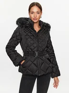 Kurtki damskie - Guess Kurtka zimowa Olga W3BL35 WEX52 Czarny Regular Fit - miniaturka - grafika 1