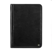 Teczki i aktówki - Aktówka ze skóry licowej czarna - miniaturka - grafika 1