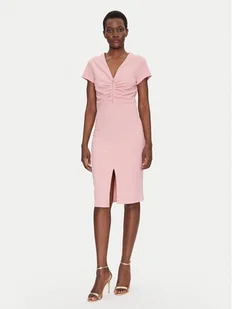 Rinascimento Sukienka koktajlowa CFC0123774003 Różowy Regular Fit - Sukienki - miniaturka - grafika 1