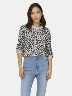 JDY Sweter Lorraine 15292890 Szary Regular Fit - Swetry damskie - miniaturka - grafika 1