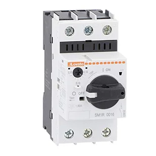 Lovato Wyłącznik silnikowy SM1R1000 z pokrętłem 6,3-10A 100kA 400V SM1R1000 SM1R1000 - Inne akcesoria elektryczne - miniaturka - grafika 1