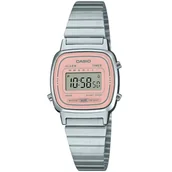 Zegarki damskie - Srebrny zegarek Damski Casio LA670WEA-4A2EF Vintage w stylu Retro - miniaturka - grafika 1