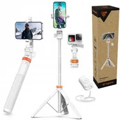 Selfie stick - Selfie Stick Statyw Tripod Kijek do Selfie Pilot Bluetooth GOPRO do telefon - miniaturka - grafika 1