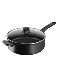 Tefal Patelnia "Hard Titanium on" w kolorze czarnym z pokrywką - Ø 28 cm - Patelnie - miniaturka - grafika 1
