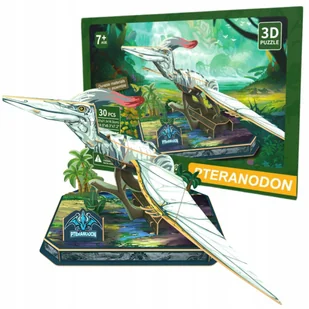 Puzzle 3D Edukacyjne Pteranodon Pradawny Świat Premium Dzieci Dorośli 30el. - Puzzle - miniaturka - grafika 1