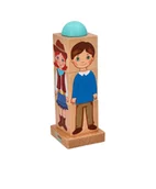 Układanki dla dzieci - Adamtoys Układanka Obrotowa Dzieci Świata - miniaturka - grafika 1