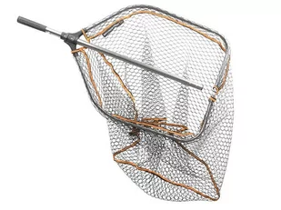 Savage Gear Savage Gear Pro Folding Rubber Large Mesh Landing Net L - Inne akcesoria dla wędkarzy - miniaturka - grafika 1