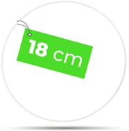 Wyposażenie pokoiku dziecięcego - Obręcz metalowa, 18 cm, biała - miniaturka - grafika 1