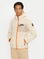 Bluzy męskie - Napapijri Polar Yupik NP0A4GNS Beżowy Regular Fit - miniaturka - grafika 1