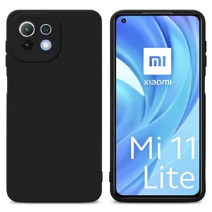 Pokrowiec Etui Do Xiaomi Mi 11 LITE (4G / 5G) / 11 LITE NE w FLUID CZERŃ TPU Silikonowe Obudowa Ochronny Case Cover Cadorabo - Etui i futerały do telefonów - miniaturka - grafika 1