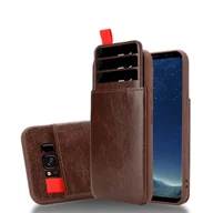Etui i futerały do telefonów - Cadorabo pokrowiec na Samsung Galaxy S8 PLUS w kolorze brązowym etui na telefon z TPU wysuwane kieszenie na karty - miniaturka - grafika 1