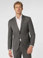 Garnitury - JOOP! Męska marynarka od garnituru modułowego Mężczyźni Slim Fit Wełna szary jednolity, 50 - miniaturka - grafika 1