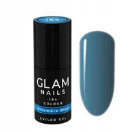 Lakiery hybrydowe - Lakier hybrydowy Glam Nails 184 Columbia Blue 6ml - miniaturka - grafika 1