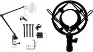 Akcesoria do komputerów stacjonarnych - Mozos Mozos Statyw biurkowy na mikrofon czarny SB42 + Kosz antywibracyjny 48-54mm SHM2 - miniaturka - grafika 1