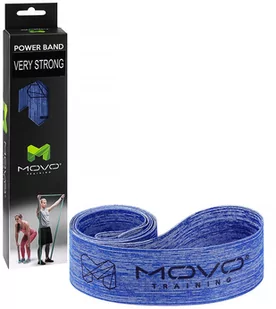 Materiałowa guma Power Band o bardzo mocnym oporze - niebieska długa pętla oporowa do ćwiczeń siłowych, poprawy mobilności i treningu stabilizacyjnego - Gumy, taśmy, ekspandery - miniaturka - grafika 1