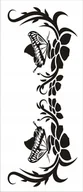 Naklejki na ścianę - Naklejka na ścianę motyl kwiaty dekor Ornament 161, 100x40 cm - miniaturka - grafika 1