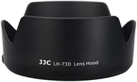 Osłony przeciwsłoneczne do aparatów - JJC LH-73d osłoną obiektywu do Canon aparat czarny LH-73D - miniaturka - grafika 1