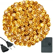 Oświetlenie świąteczne - Lampki Świąteczne 200 Led Ciepły Biały 15,5 M Oświetlenie Choinkowe - miniaturka - grafika 1