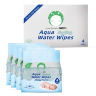 Chusteczki nawilżane - Chusteczki wodne Aqua Water Wipes KARTON 800 szt. (4x4x50 szt.) - miniaturka - grafika 1