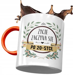 Kubek Pomarańczowy na Urodziny 20 20ste 20-ste z Nadrukiem ze Zdjęciem + Opakowanie na prezent (wzór 02) - Kubki Kubek Pomarańczowy na Urodziny 20 20ste 20-ste z Nadrukiem ze Zdjęciem + Opakowanie na prezent (wzór 02) - Kubki - miniaturka - grafika 1