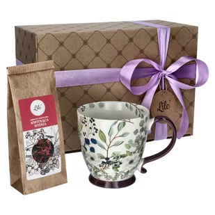 Filiżanka porcelanowa z herbatą Kwitnąca Wiśnia Lile Bellis LI-073G - Filiżanki - miniaturka - grafika 1