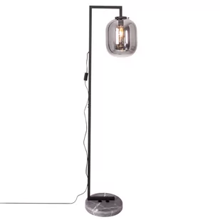 By Rydéns By Rydéns Leola szklana lampa podłogowa szary dym - Lampy stojące - miniaturka - grafika 1