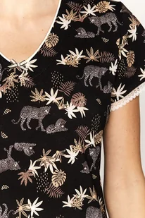 Koszula nocna damska Elisabeth czarna L - Bielizna nocna - miniaturka - grafika 4