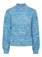 Dresy damskie - maglie donna pieces 17140576 pcnomana ls french blue - miniaturka - grafika 1