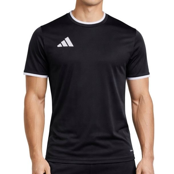 Koszulka Męska Adidas Sportowa T-shirt Męski Entrada 26 Czarna R. L