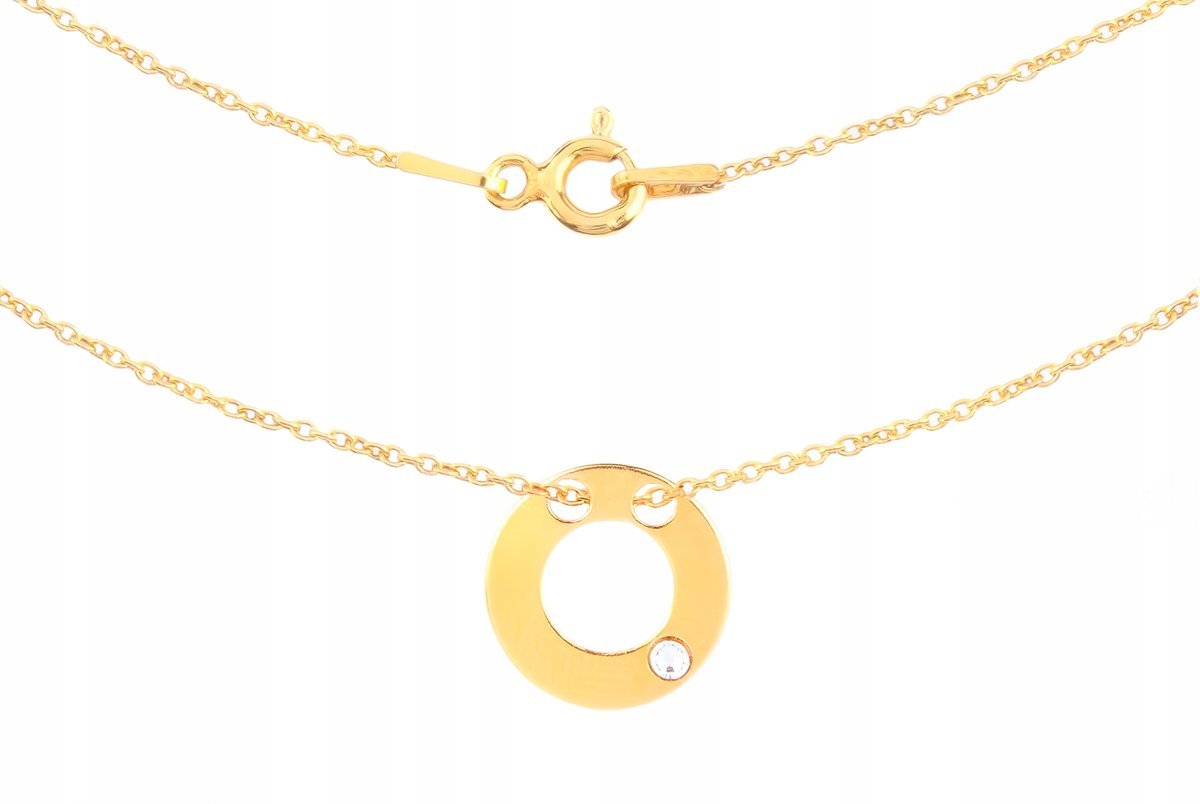 Naszyjnik kółko SWAROVSKI CELEBRYTKA srebro