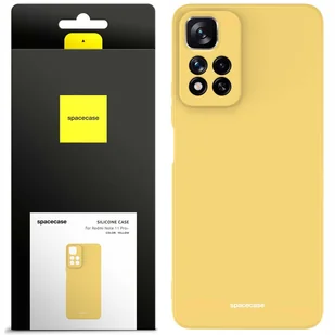 Spacecase Etui Silicone Case Redmi Note 11 Pro+ yellow - Etui i futerały do telefonów - miniaturka - grafika 1