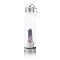 Shakery i bidony sportowe - Szklana Butelka Ametyst Harmonizuje Ezoterra - miniaturka - grafika 1