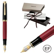 Pióra wieczne - Pióro wieczne Souverän M800 tłoczek EF Black-Red PELIKAN - miniaturka - grafika 1