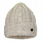 Czapki damskie - Czapka zimowa damska PATI Jasny beż - miniaturka - grafika 1