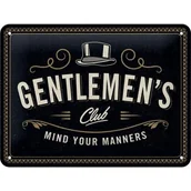 Tablice i flipcharty - Nostalgic-Art Merchandising Gmb, Szyld 15x20cm Gentlemen's Club - miniaturka - grafika 1