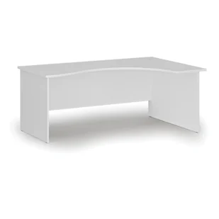 Biurko narożne PRIMO WHITE, 1800 x 1200 mm, prawe, białe - Biurka - miniaturka - grafika 1