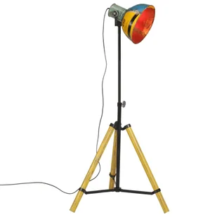 vidaXL Lampa stojąca, 25 W, wielokolorowa, 75x75x90-150 cm, E27 - Lampy stojące - miniaturka - grafika 1