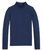 Bluzki damskie - BLUZKA TOMMY HILFIGER GRANAT KG0KG06217 r.116 - miniaturka - grafika 1