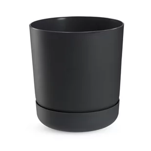 Doniczka Kama z podstawką 17 cm, antracyt - Donice - miniaturka - grafika 1