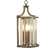 Lampy ścienne - Searchlight 8571AB - Kinkiet VICTORIA 1xE14/60W/230V mosiądz - miniaturka - grafika 1