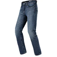 Odzież motocyklowa - SPIDI, J Tracker Tech, Color Blue Dark Używane, Rozmiar 36, męskie spodnie motocyklowe z ochroną, slim fit, praktyczne i elastyczne dżinsy motocyklowe - miniaturka - grafika 1