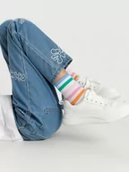 Buty dla dziewczynek - Sinsay - Sneakersy - biały - miniaturka - grafika 1