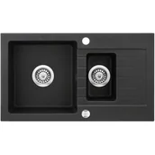 Zlewozmywaki - Deante Zorba 1,5-komorowy z ociekaczem ZQZ_G513 ZQZ G513 [14929782] - miniaturka - grafika 1
