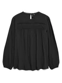 Bluzki damskie - Vero Moda Bluzka w kolorze czarnym - miniaturka - grafika 1