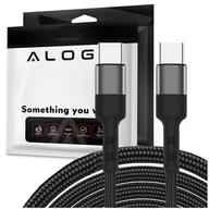 Filtry prywatyzujące - Kabel Alogy przewód USB-C do USB-C Type C 3A 60W 2m Czarny - miniaturka - grafika 1
