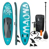 Deski SUP i akcesoria - Deska surfingowa Stand Up Paddle Board Maona Turkusowa 308x76x10cm - miniaturka - grafika 1