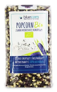 Pięć Przemian Ziarno popcornu z niebieskiej kukurydzy BIO 350g - Bluecorn 5904730218573 - Zdrowa żywność - miniaturka - grafika 1
