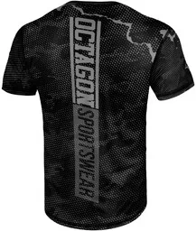 Koszulki sportowe męskie - Octagon T-Shirt Koszulka Techniczna Marble Camo Grey - grafika 1